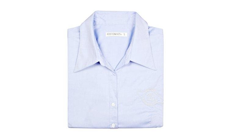 Ladies` 3/4 Sleeve Coporate Oxford Shirt