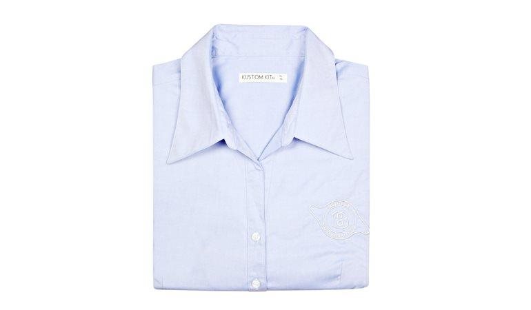 Ladies` 3/4 Sleeve Coporate Oxford Shirt