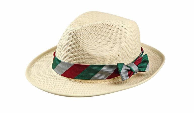 Panama Hat with Silk Hat Band