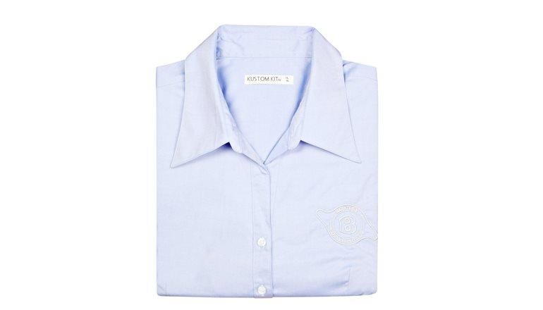 Ladies` 3/4 Sleeve Coporate Oxford Shirt